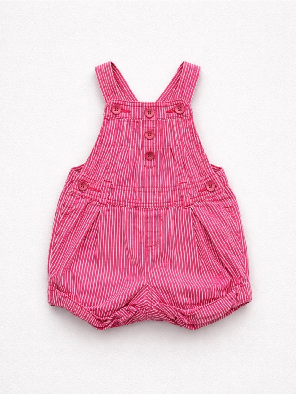 Osh kosh B’gosh Pink Striped Baby Girls' Cotton Overalls 9 months 100% Cotton